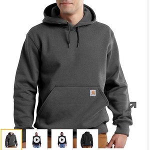 RAIN DEFENDER® LOOSE FIT HEAVYWEIGHT SWEATSHIRT. Size medium. Carbon Heather